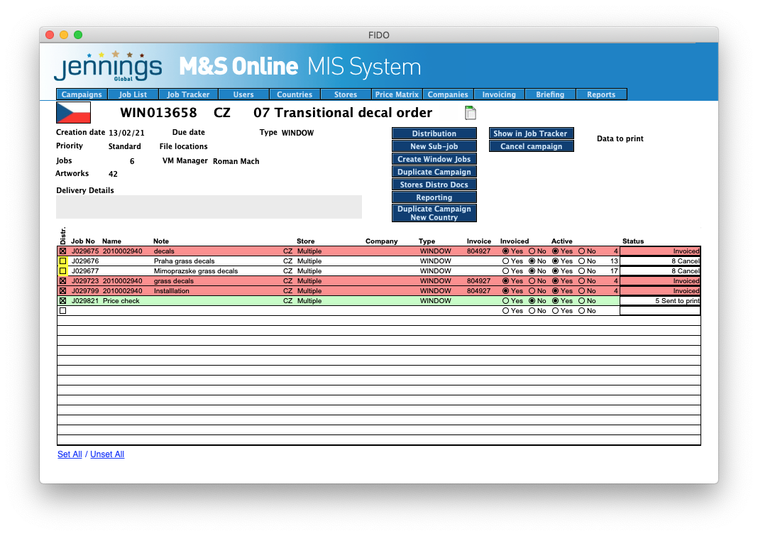     FileMaker based System
