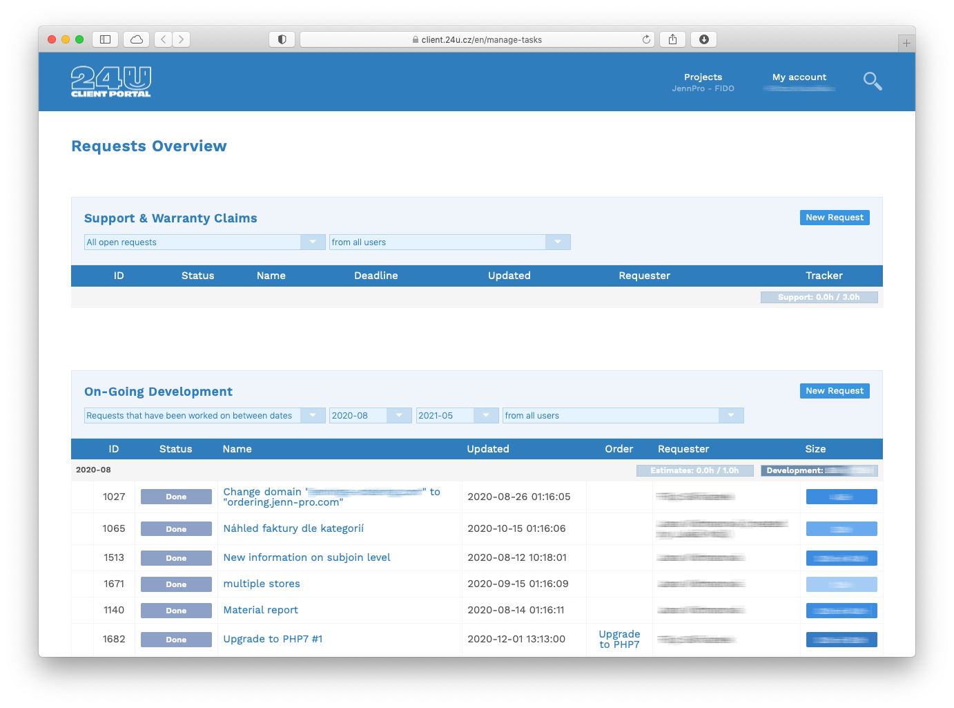     On-Going Development
