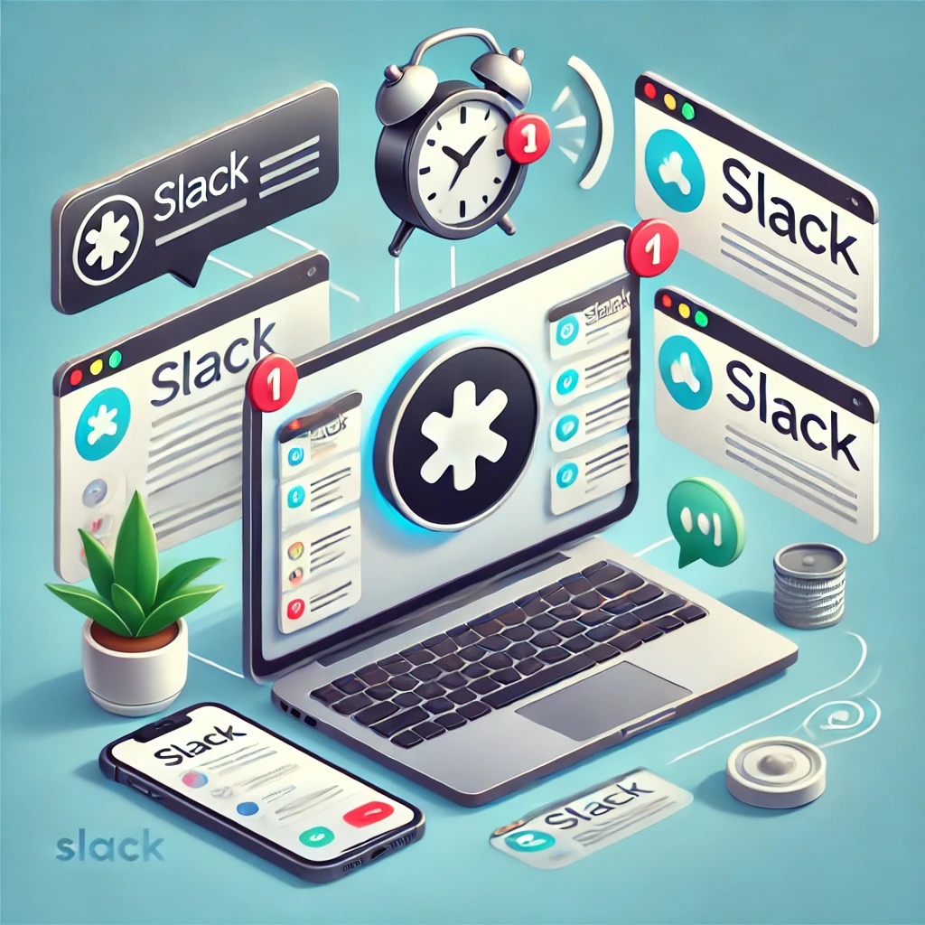 Illustration of Slack integration with FileMaker for notifications.